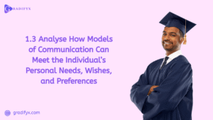 1.3 Analyse How Models Of Communication Can Meet The Individuals Personal Needs