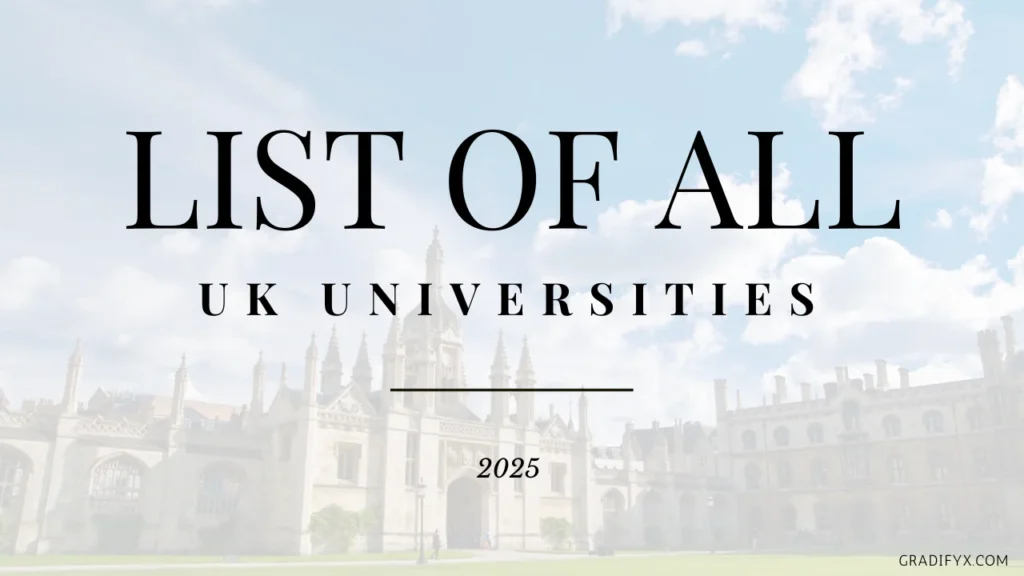 list of all uk universities