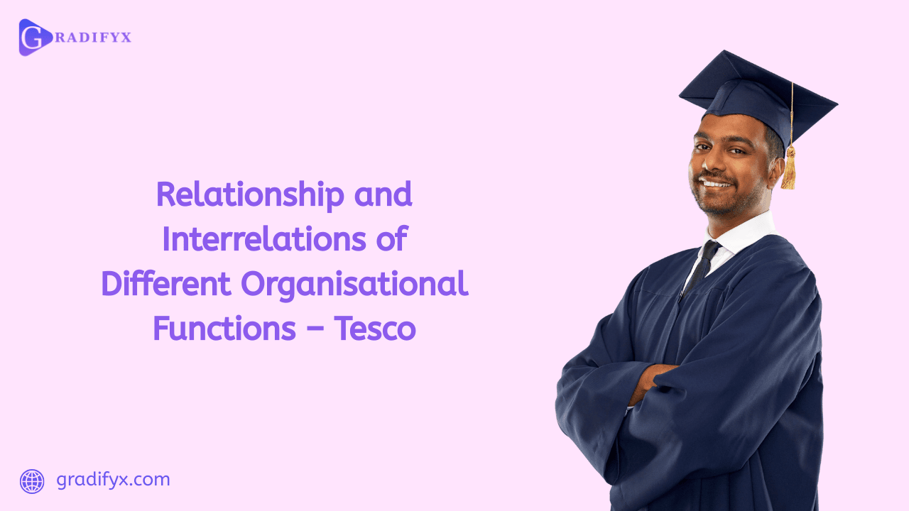 Relationship and Interrelations of Different Organisational Functions - Tesco