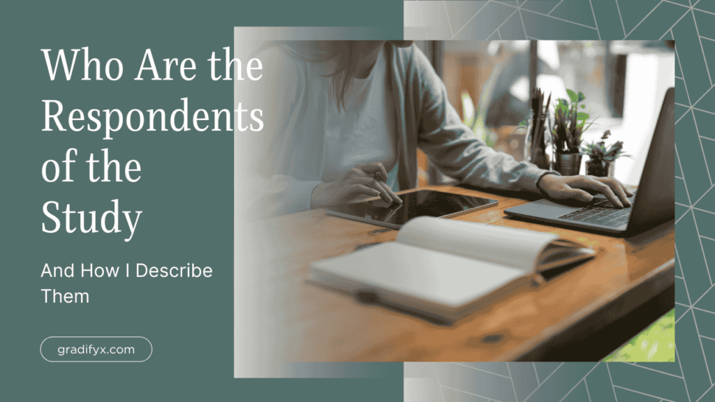 How to Write Respondents of the Study